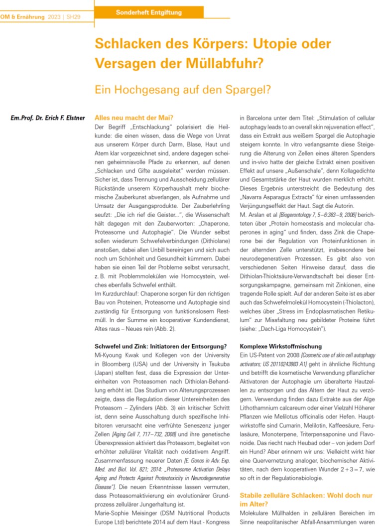 Schlacken des Körpers: Utopie oder Versagen der Müllabfuhr?